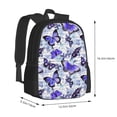 thumbnail image 3 of Daiia Butterflies Backpack for Men and Women -Durable Backpack Large Capacity, Water-Resistant Bag with Adjustable Straps and Laptop Compartment, 3 of 9