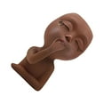 thumbnail image 2 of Xingzhi Face Flower Pot Wide Application Made With Resin For Sturdy And Durable brown 1Set, 2 of 6