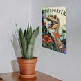 thumbnail image 7 of JEUXUS Dinosaur Flowers Psychedelic Art Tin Sign 8x12in, 7 of 7