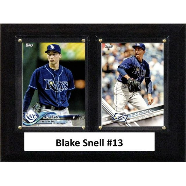 C&I Collectors 68SNELL MLB 6 x 8 Po Blake Snell Rays Deux Cartes