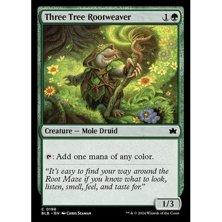 MtG Bloomburrow Common Three Tree Rootweaver #198