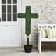 thumbnail image 5 of Bunny Boxwood Topiaries Easter Simulation Boxwood Leaf Potted Ornament en Maceta Negra para Entradas, Porches O Pantallas Interiores, 5 of 8