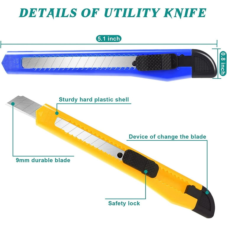 Fixtec Pocket Knife Cutter Utility Knife Retractable for Cartons