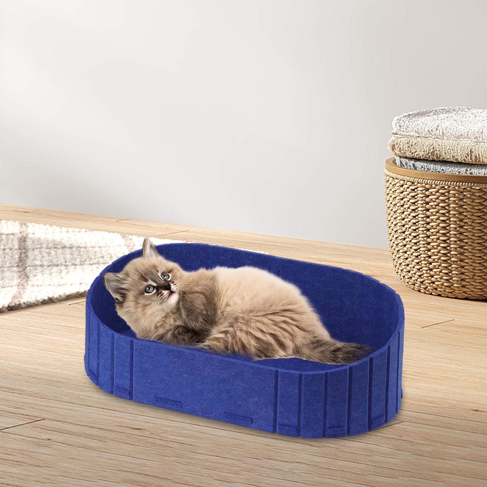 Cat Scratcher Bed Detachable Sofa Shape Cat Scratching Lounge Bed Kitten Indoor Wide Stable Base for Cats
