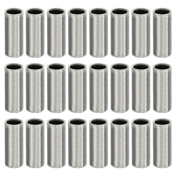 M6 Steel Spacers, 24 Pcs Metal Spacers Steel 6.2mm ID x 8mm OD x 20mm L Screw Standoff Round for 1/4in or M6