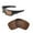 Brown - Polarized, variant on Walleva Fire Red Polarized Replacement Lenses for Oakley Det Cord(OO9253 Series) Sunglasses