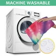 thumbnail image 6 of Colorful Rainbow Tie Dye Spiral Pattern Square Tablecloth,Waterproof Square Table Cover,Wipeable Spillproof Washable Table Cover for Home Kitchen Party Decor 42"X42"(107x107cm), 6 of 6