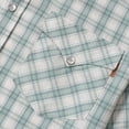 thumbnail image 3 of Dubinik®Mens Shirts Short Sleeve Plaid Shirt Men Bamboo Fiber Western Cowboy Pearl Snap Vintage Casual Plaid Shirts For Men, 3 of 6