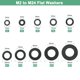 thumbnail image 4 of Uxcell 40-Pack M5 Arandelas Planas de Nylon 5mm ID 20mm OD 2mm Grosor Espaciador de Sellado Junta Anillo Negro, 4 of 6