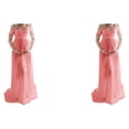 thumbnail image 1 of Vestido de fotografía de maternidad Minnieouse fuera del hombro gasa embarazo Fruta rosa L 2piezas, 1 of 6