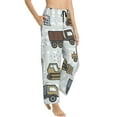 thumbnail image 2 of Naloa Tractor and Dumper Print Women’s Ultra-Soft Comfy Pajama Lounge Pants with Pockets & Drawstring, 2 of 8