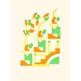 thumbnail image 3 of Serge Gladky 14x18 Black Modern Framed Museum Art Print Titled - Flowers, Text and Twenty-Six Collar Plates Pl 22 (1929), 3 of 5