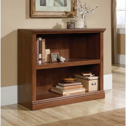 Sauder 2-Shelf Bookcase, Select Cherry