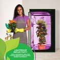 thumbnail image 6 of Medium Hydroponic Grow Tent Garden - Reflective 600D Mylar with Observation Window and Floor Tray for Indoor Plant Growing, 6 of 8