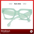 thumbnail image 3 of Fashion Oversized Blue Light Blocking Glasses for Women Men Trendy Big Square Frame Computer Eyeglasses, 3 of 6