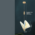 thumbnail image 2 of Lámparas colgantes modelo mariposa Lámparas de araña Iluminación interior Decoración del hogar Candelabro de barra de noche Escalera dúplex Ins,B, 2 of 7