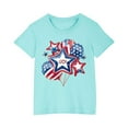 thumbnail image 5 of GERsome Boys Girls T-Shirts for 4th of July, Unisex Kids Short Sleeve Crewneck Tees American Flag Patriotic Graphic Tshirts, 7-8 Years, 5 of 6