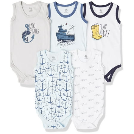 

Yoga Sprout Cotton Bodysuit 5 Pack Fisherman 0-3 Months