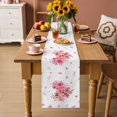 thumbnail image 2 of Pink Valentines Table Runner 120 Inches, Spring Leaves Botanical Floral Bed Runner Dresser Scarves Tabletop for Indoor Outdoor Parties/Ceremony/Banquet, 13"x 120", 2 of 8
