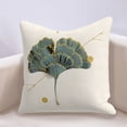thumbnail image 5 of Funda de almohada de lino de hoja de ginkgo Simple funda de almohada de sofá de sala de estar Vhermosa CPB-YL536-4, 5 of 5