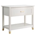 thumbnail image 6 of Ktaxon Solid Wood Nightstand with One Drawer Traditional Cottage Bedside Table End Table, White, 6 of 6