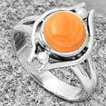 thumbnail image 2 of Natural Spiny Oyster Shell - Arizona 925 Sterling Silver Ring s.7 Jewelry R-1663 SDR190774, 2 of 5
