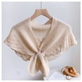 thumbnail image 1 of Women‘s Small Shawl Wraps Fishtail Knitted Shoulder Shrug Flapper Solid Color, 1 of 2