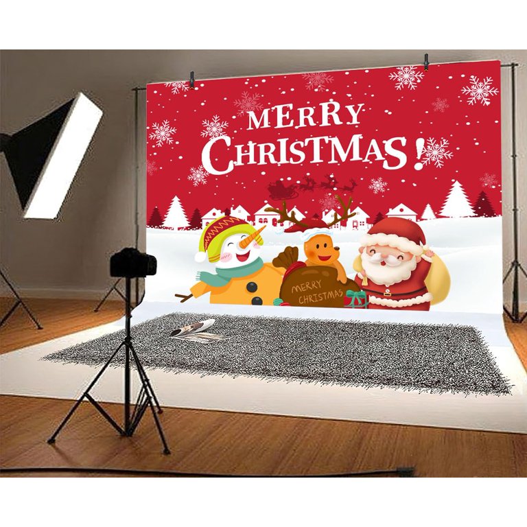 BlissYard Christmas Snowman Window Cover – 31x47 Inch Polyester Banner For Wall, Party Backdrop, Kids Room 2 thumbnail image