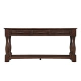 63inch Wood Console Table,Console Table with 3 Drawers and 1 Bottom ...
