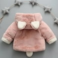 thumbnail image 4 of XBASW Newborn Infant Baby Fleece Hooded Jacket Winter Warm Coat Cotton-Padded Warm Outerwear for Girls Boys 0-4T, 4 of 7