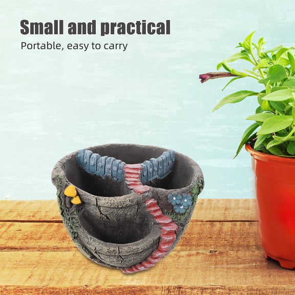 RENACLIPY Modern Cement Succulent Planter Pot with Drainage Hole Versatile Decorative Plant Container for Home