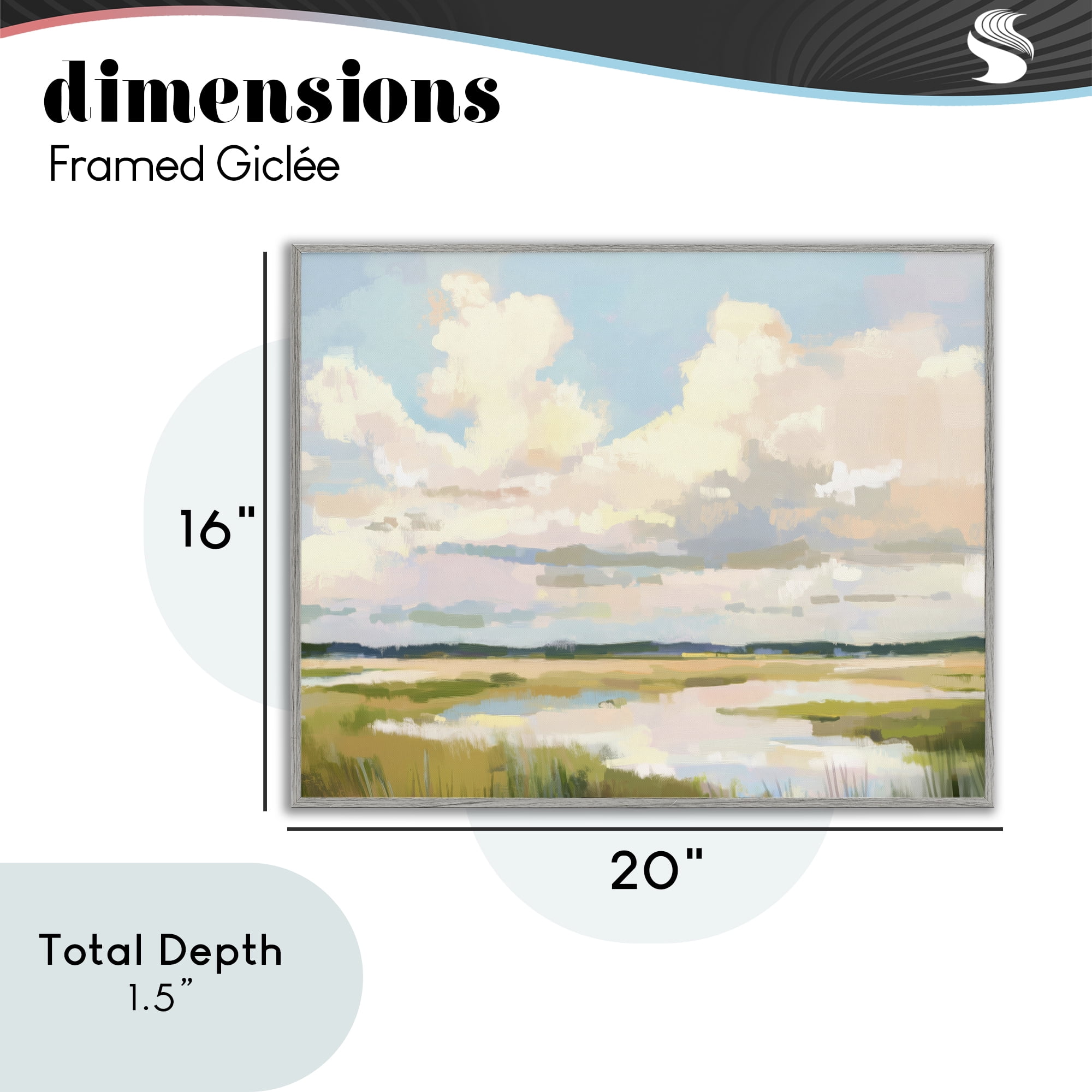 Stupell Industries Lowcountry Marsh at Dawn Gray Framed Giclee Art, design by LSR Design Studio