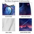 thumbnail image 4 of luoweisi Men's Beach Shorts Quick Dry Swim Trunks with Mesh Lining Galaxy 2XL, 4 of 5