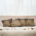 thumbnail image 4 of Ambesonne Music Throw Pillow Cover 4 Pack, Notes with Sheet Monochrome, 16", Yellow Black Brown, 4 of 5