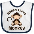 thumbnail image 3 of Inktastic Nana's Little Monkey Boys or Girls Baby Bib, 3 of 4