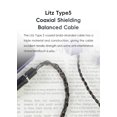 thumbnail image 3 of Cable para Auriculares HiBy CuAg8 de Cobre Chapado en Plata 3.5mm 4.4mm, 3 of 8