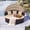 Beige, variant on Gymax Outdoor Patio Round Daybed w/Retractable Canopy Cushions Throw Pillows for Lawn Navy