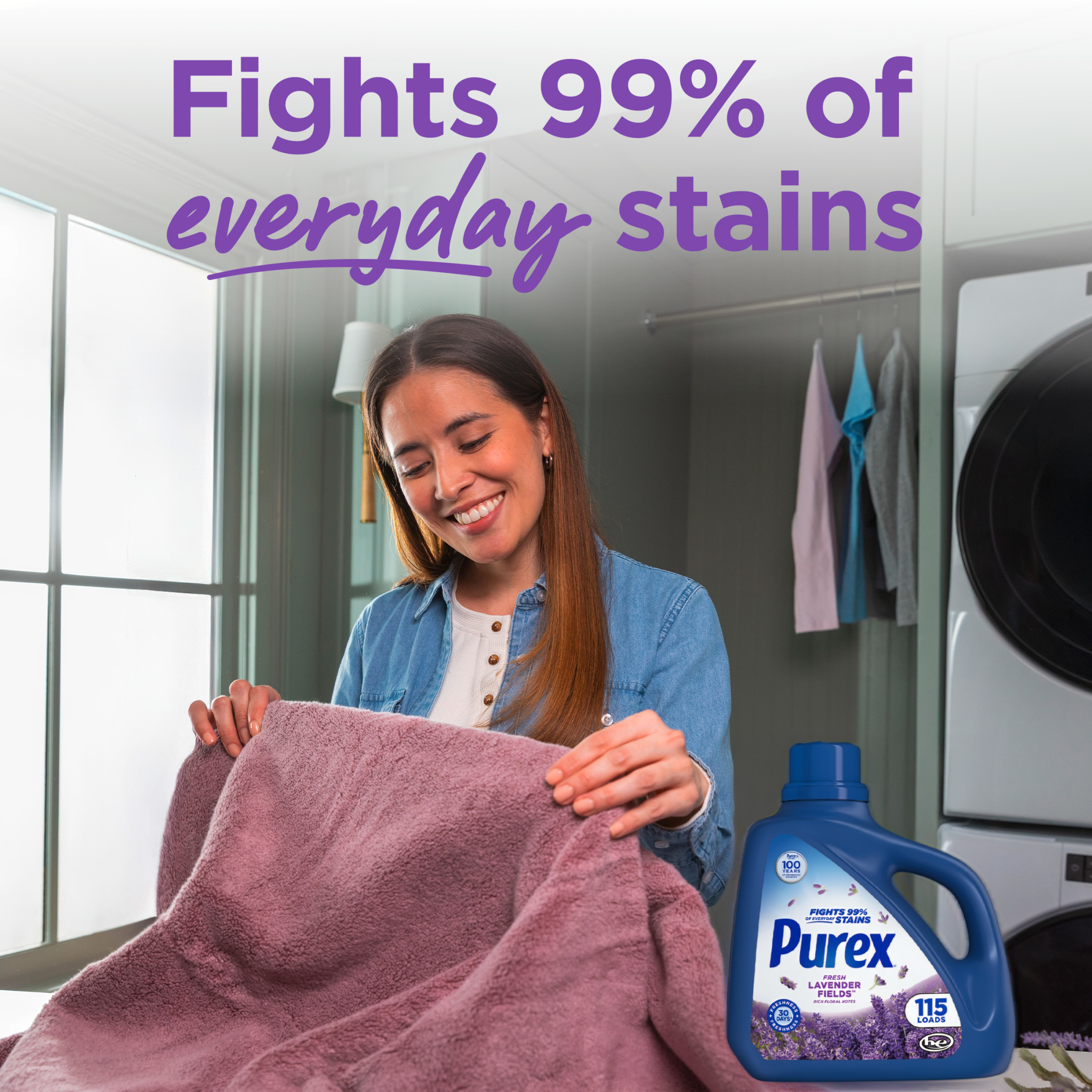 Purex Fresh Lavender Fields Liquid Laundry Detergent photo 3