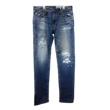 Adriano Goldschmied Men's The Tellis Modern Slim Jeans, Blue Denim, 33