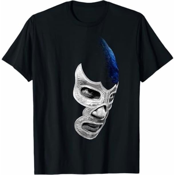 Camiseta informal de algodón para hombre, con la leyenda del luchador mexicano Blue Devil Art, para deportes y actividades al aire libre, unisex, para adolescentes y adultos.