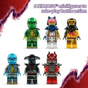 LEGO NINJAGO Thunderfang Dragon of Chaos Building Toy for Kids Ages 8+ Dragon Rising Playset with 6 Minifigures and Poseable Dragon Figure - Birthday Gift Idea for Boys and Girls - 71832