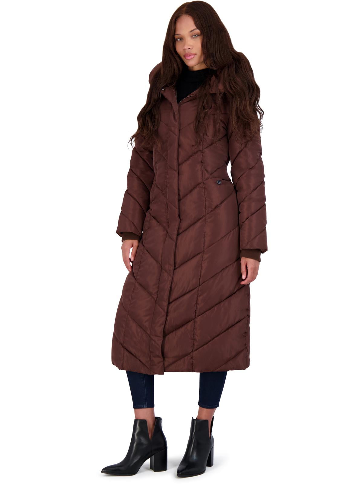Steve madden long chevron maxi cheap puffer coat