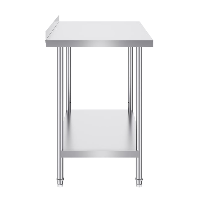 KFFKFF 24 x 36 x 36 Inch Robust Stainless Steel Workbench, Industrial Food Preparation Table, Sturdy Metal Workstation with Customizable Height for Dining Establishments, Residences