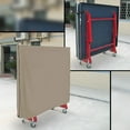 thumbnail image 6 of Ping Pong Table Cover for Indoor / Outdoor - Waterproof & UV Resistant Table Tennis Cover 12 Oz PVC Heavy Duty Fabric with Air Pockets & Drawstring for Snug Fit to With Stand Winds & Storms (Beige), 6 of 7
