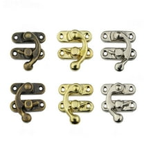 Durable Iron Box Lock Hasp with Hidden Buckle for Wooden Boxes 30pcs Silver