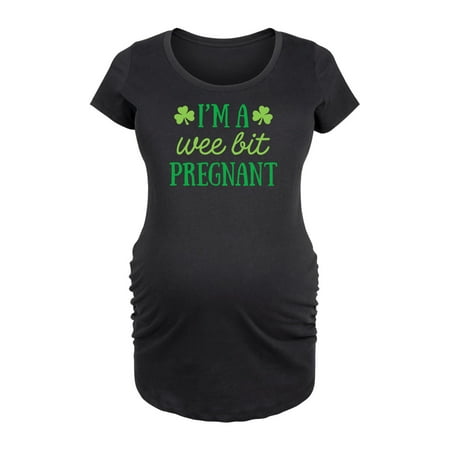 

Instant Message - I m A Wee Bit Pregnant - Maternity Scoop Neck T-Shirt