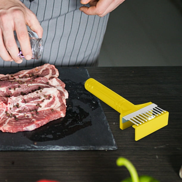 Aparatos de cocina, accesorios de cocina, utensilios de cocina, herramienta de cocina, aguja de acero inoxidable para carne suelta, prensa de cocina para filetes, aguja para ablandar filetes, ablandad