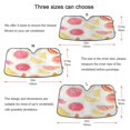 thumbnail image 5 of Yayeee Car Windshield Sun Shade Universal Fit Front Visor Protector, White Grapefruit Slices, 5 of 8
