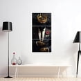 thumbnail image 4 of ZHONGYUTONG African American Wall Art 3 Piece Black Man Pictures Gold Crown Paintings Afro King Canvas Print for Living Room Bedroom Home Office Framed (11.00" x 14.00" x 3PCS), 4 of 6