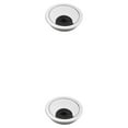 thumbnail image 4 of Langgg Couvercle de Trou de Bureau d'Ordinateur Portable Rond Étanche Rond Réglable Organiseur de Câble de Table de Bureau 50mm Argent 2ensemble, 4 of 6